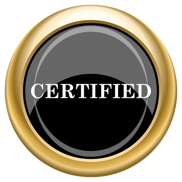 Ícone certificado — Fotografia de Stock