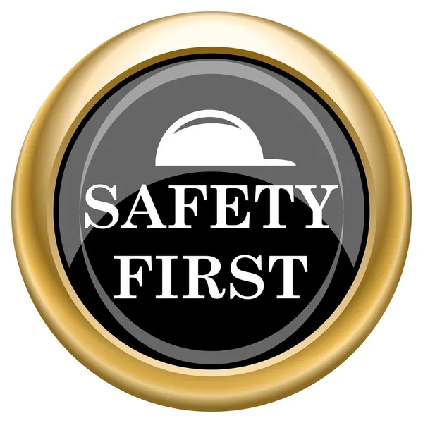 Safety first icon — Stock Photo, Image