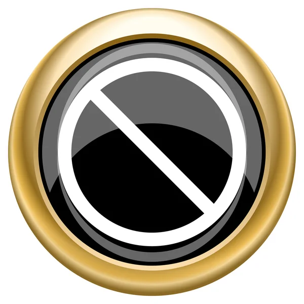 Ícone proibido — Fotografia de Stock