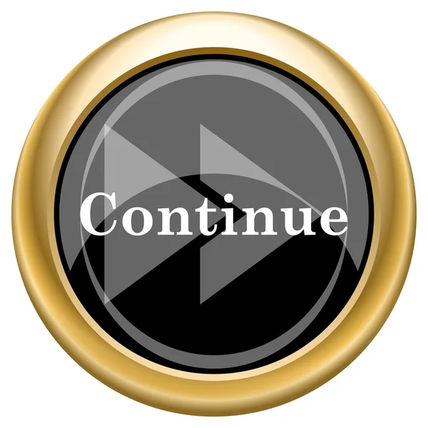 Continue icon — Stock Photo, Image