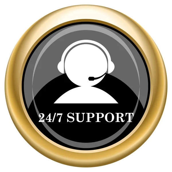 24-7 icona di supporto — Foto Stock