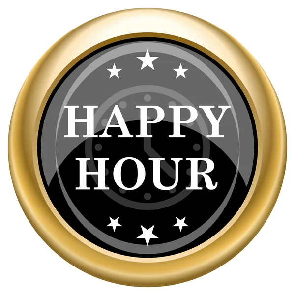 Happy hour icon — Stock Photo, Image