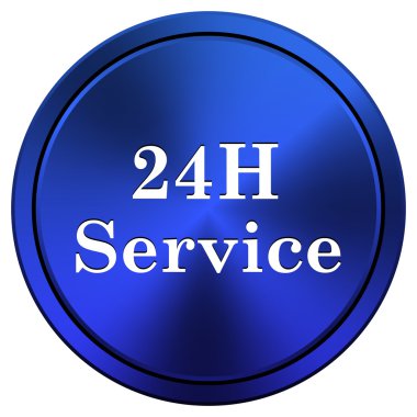 24 saat hizmet simgesi