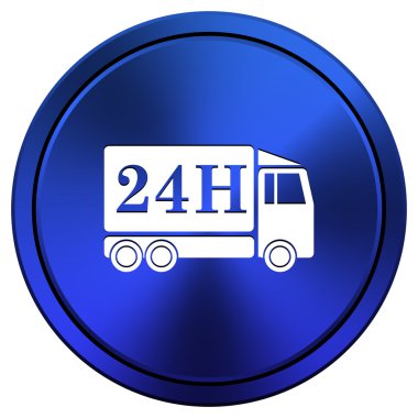 24 saat teslimat kamyonu simgesi