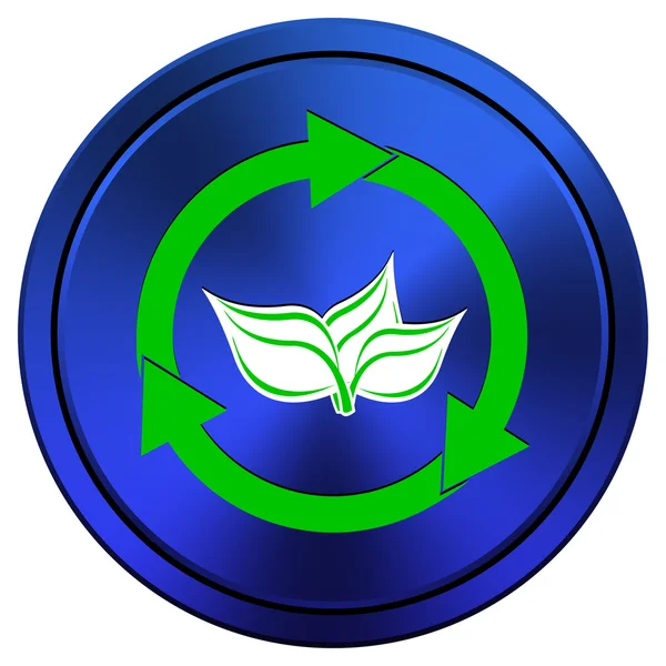 Ikona strzałek recyklingu — Zdjęcie stockowe