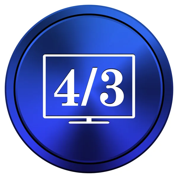 4 3 tv-pictogram — Stockfoto