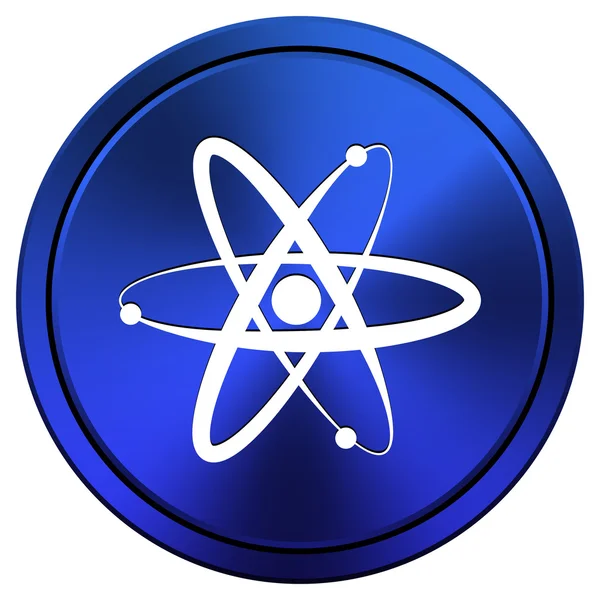 Иконка атома — стоковое фото