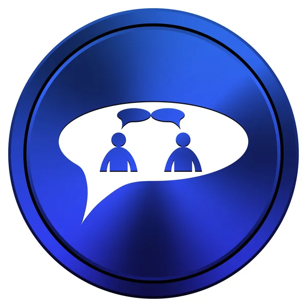 Chat icon - men in bubble — Stock Photo, Image