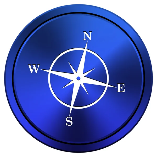 Ikona kompasu — Zdjęcie stockowe