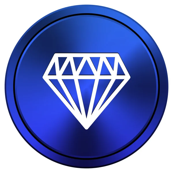 Ícone de diamante — Fotografia de Stock