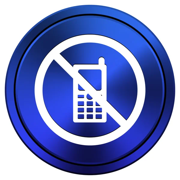 Ícone de telefone celular restrito — Fotografia de Stock