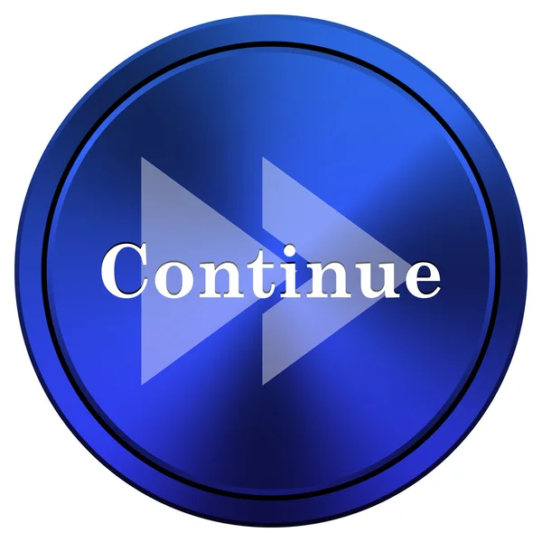 Continue icon — Stock Photo, Image