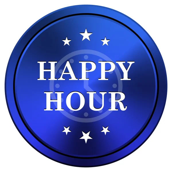 Happy hour-pictogram — Stockfoto