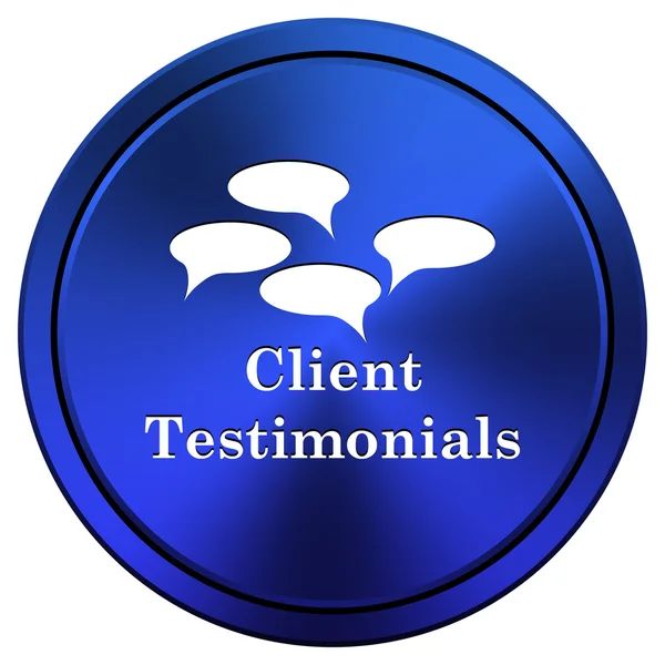 Testimonianze dei clienti icona — Foto Stock