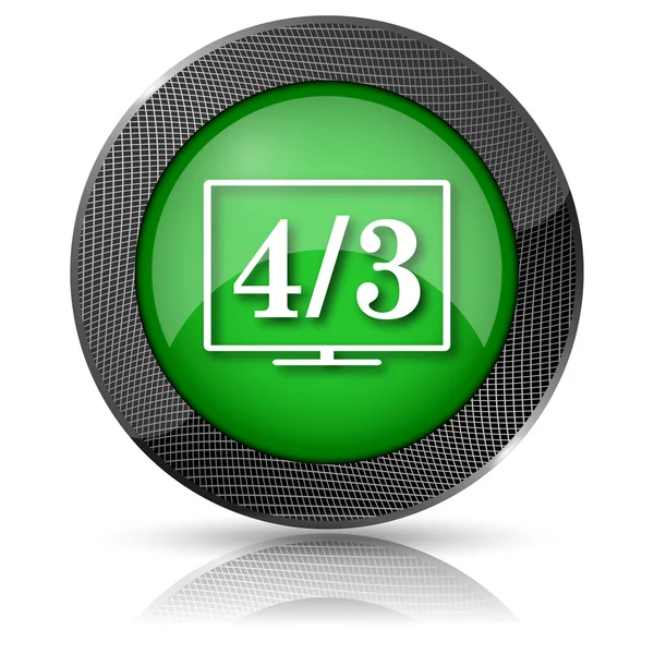 4 3 TV icon — Stock Photo, Image