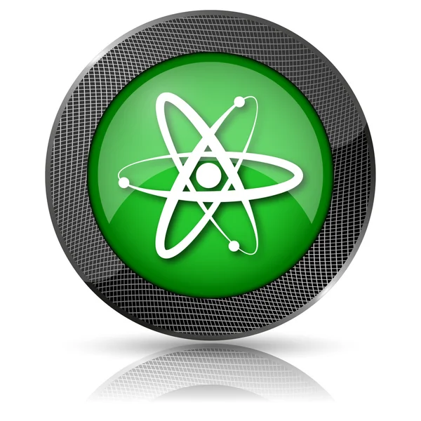 Иконка атома — стоковое фото