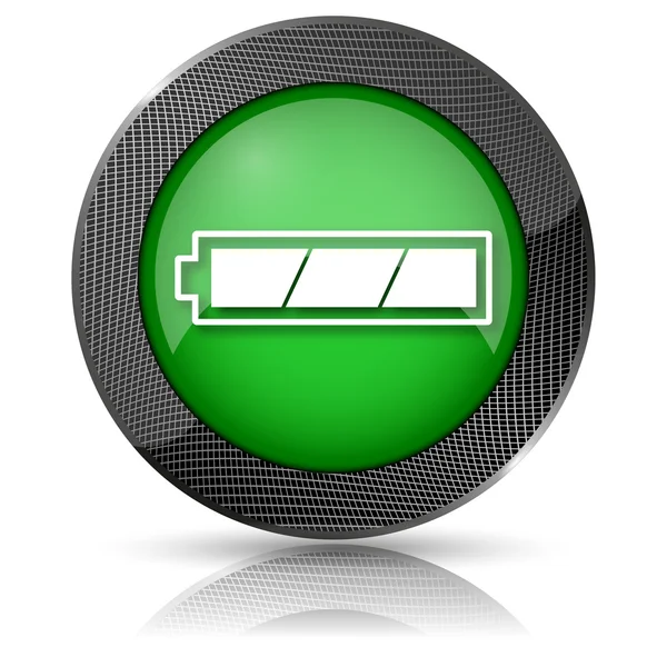 Fully charged battery icon — Zdjęcie stockowe