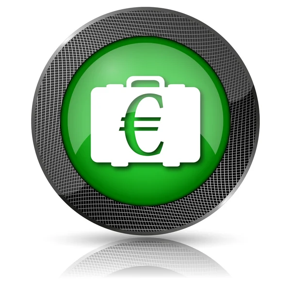 Ikona taška euro — Stock fotografie