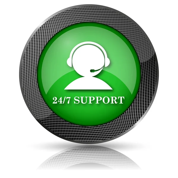 24-7 support ikonen — Stockfoto