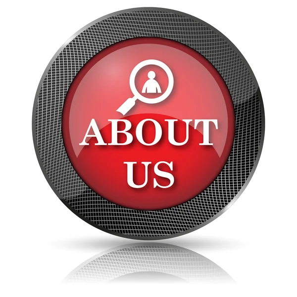 About us icon — Stock Photo, Image