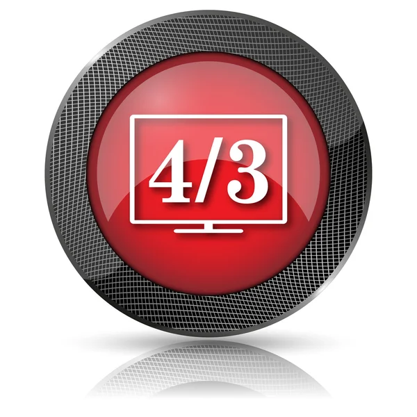 4 3 TV icon — Stock Photo, Image