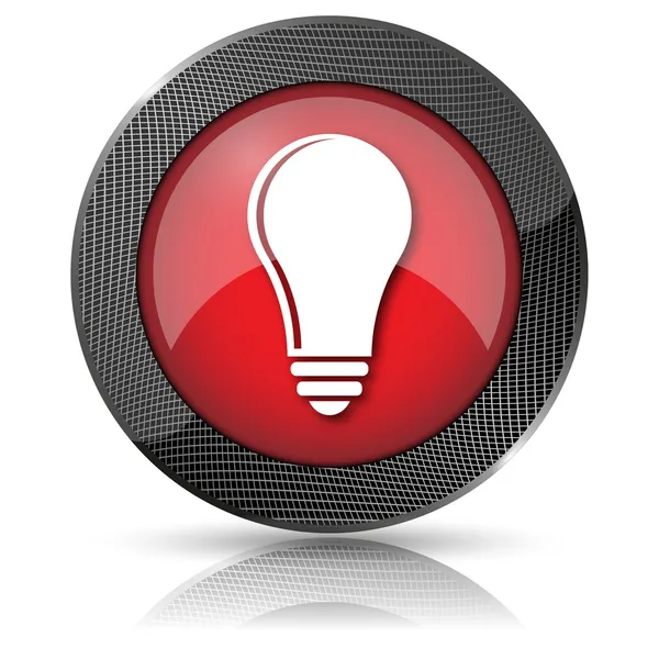 Light bulb - idea icon — Stock Photo, Image
