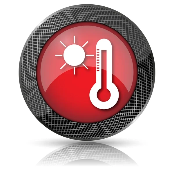 Sun and thermometer icon — Stock Photo, Image