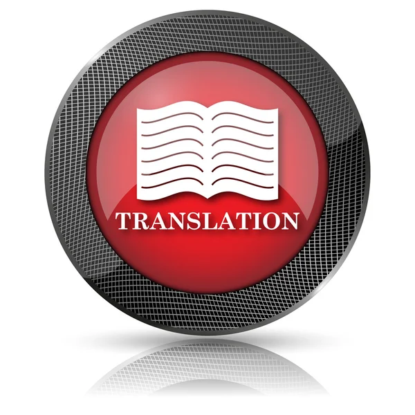 Icono libro de traducción — Foto de Stock