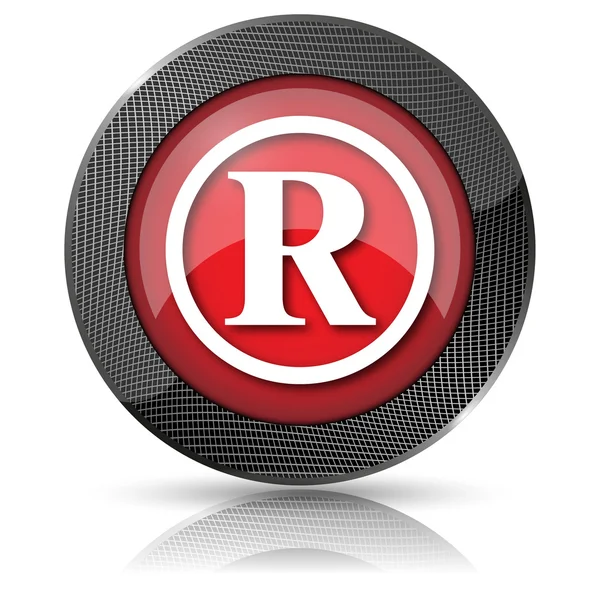 Registered mark icon — Stock Photo, Image