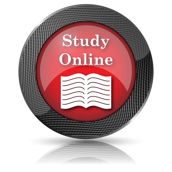 Study online icon — Stock Photo, Image