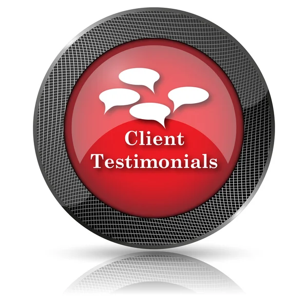 Client testimonials icon — Stock Photo, Image