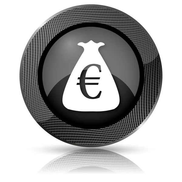 Euron säck ikonen — Stockfoto