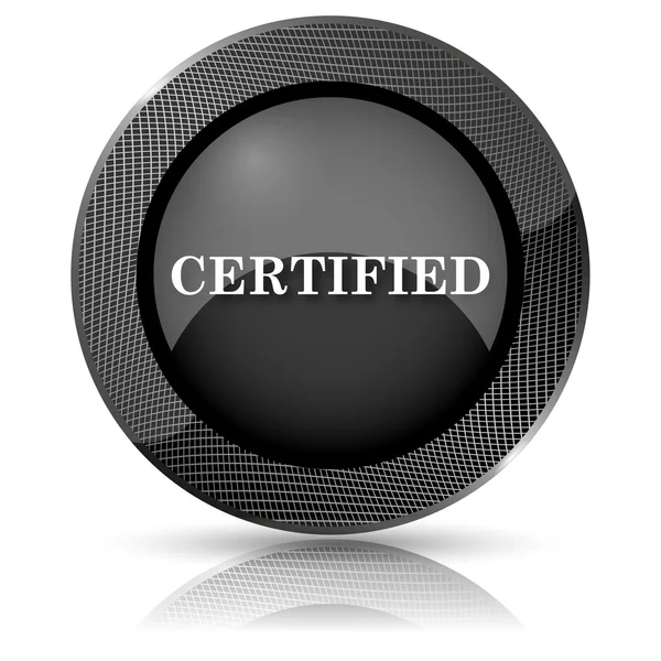 Ícone certificado — Fotografia de Stock