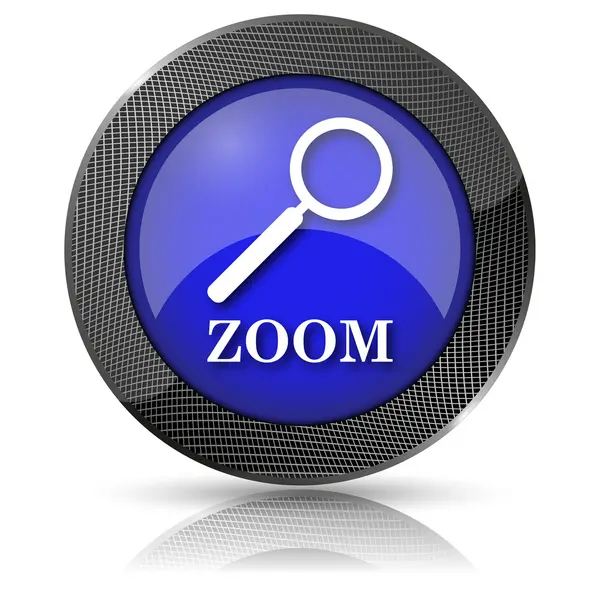 Zoom with loupe icon — Stock Photo, Image