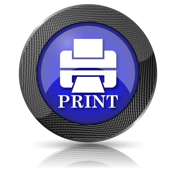Принтер со значком PRINT — стоковое фото