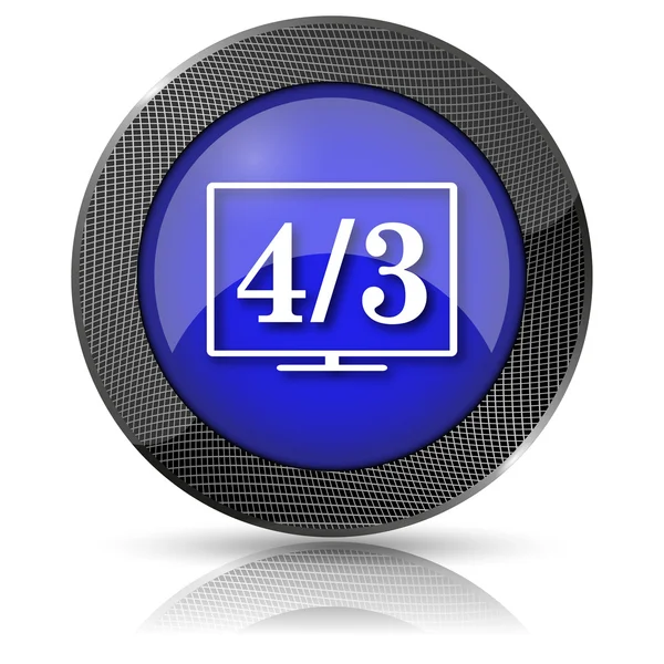 4 3 TV icon — Stock Photo, Image