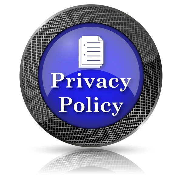 Ikona zásad ochrany osobních údajů — Stock fotografie