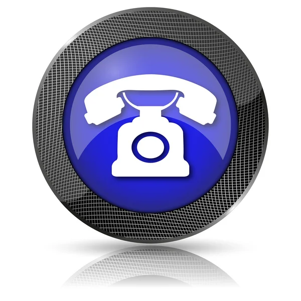 Телефон значок — стоковое фото