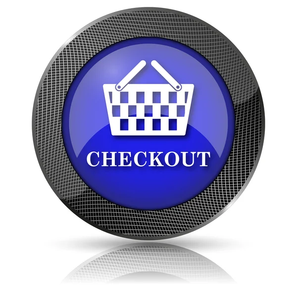 Ícone de checkout — Fotografia de Stock