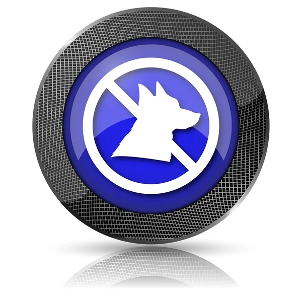 Forbidden dogs icon — Stock Photo, Image