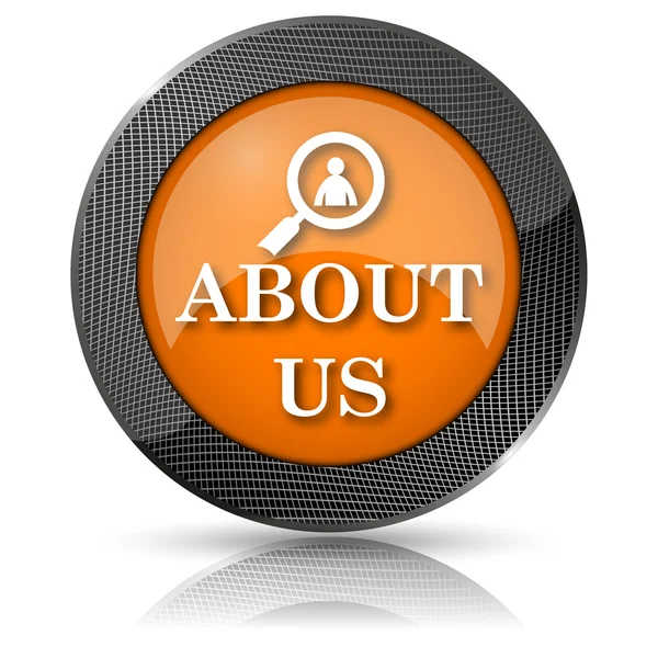 About us icon — Stock Photo, Image