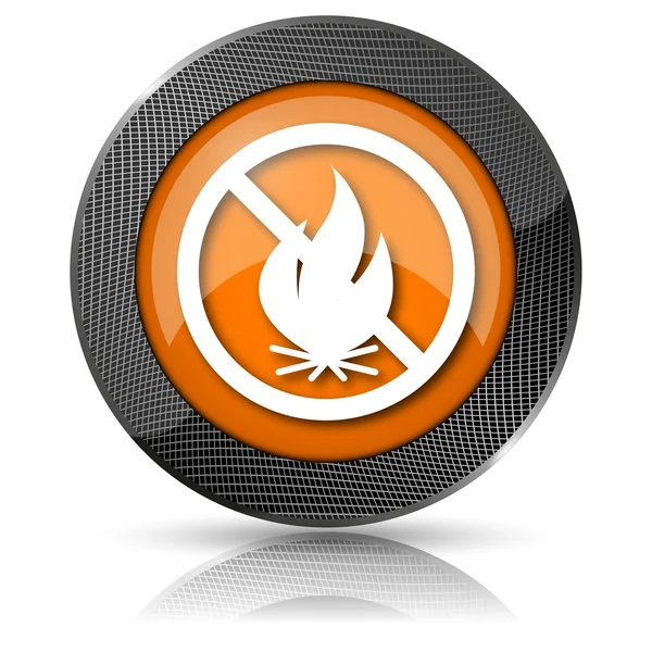 Fire forbidden icon — Stock Photo, Image