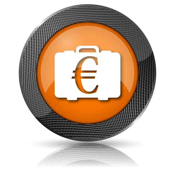 Euro zak pictogram — Stockfoto