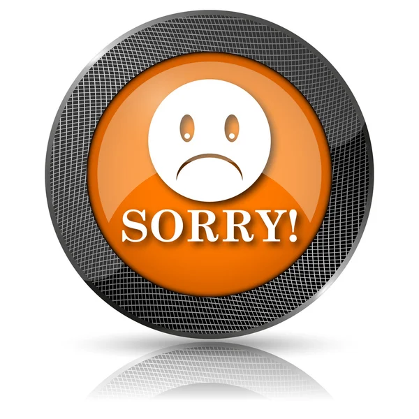 Sorry icon — Stock Photo, Image