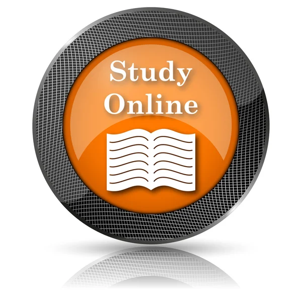 Online-Ikone studieren — Stockfoto