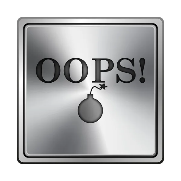 Oops icon — Stock Photo, Image