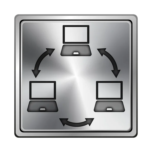 Computernetzwerk-Ikone — Stockfoto