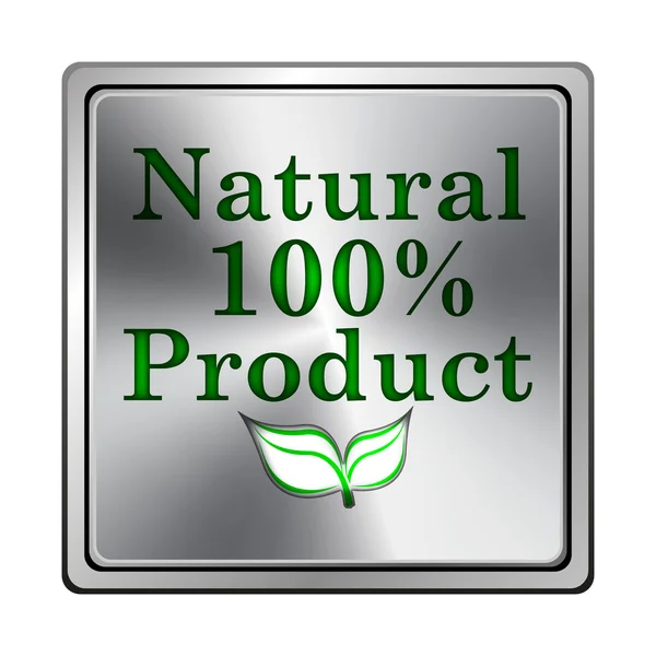 100%天然产品图标 — 图库照片