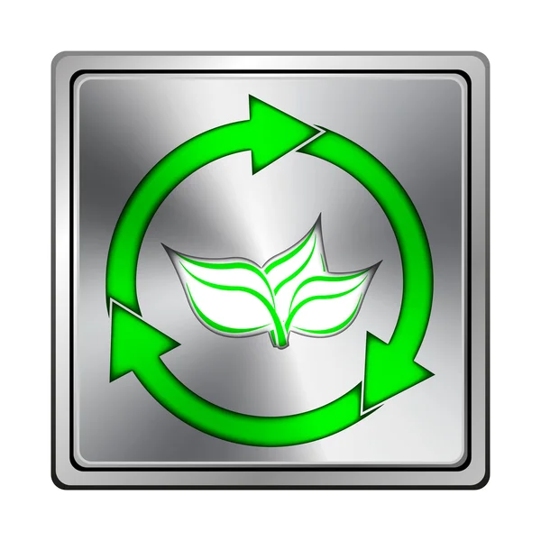 Recycler l'icône des flèches — Photo