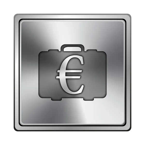 Ícone saco euro — Fotografia de Stock